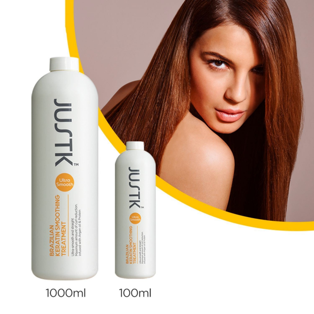 Phục hồi tóc, làm thẳng tóc JUSTK Brazilian Keratin Smoothing Treatment 1000ml