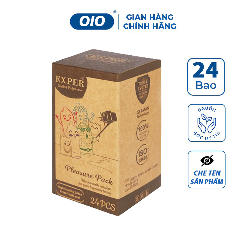 Bao cao su EXPER Pleasure Pack gai lớn siêu mỏng chống xuất tinh sớm kéo dài thời gian quan hệ
