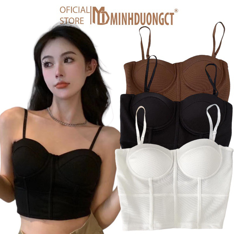Áo Corset Cao Cấp đệm mút mỏng Áo Lót Bra nữ mặc trong vest gợi cảm Mã 968 [Minhduongct]