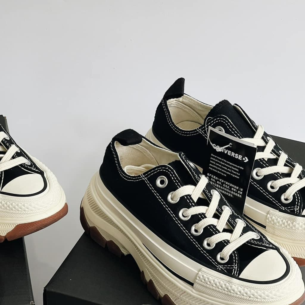 |Ảnh thật-có sẵn| Giày sneaker Con.verse ALL STAR 100 TREKWAVE LOW “Black”-Full box