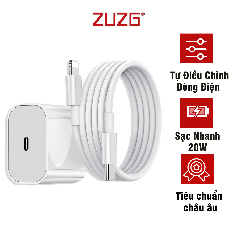 Củ sạc nhanh 20w dành cho ai phôn chính hãng ZUZG PD02 | BigBuy360 - bigbuy360.vn