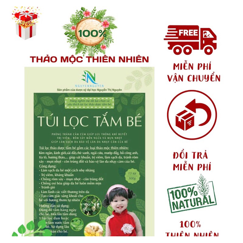Túi Lọc Tắm Bé (30tui nhỏ)