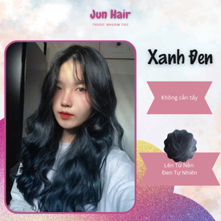 Combo Thuốc Nhuộm Tóc Xanh Đen Nhuộm Tại Nhà Không Cần Tẩy (Tặng Kèm Oxi+Găng Tay+HDSD)
