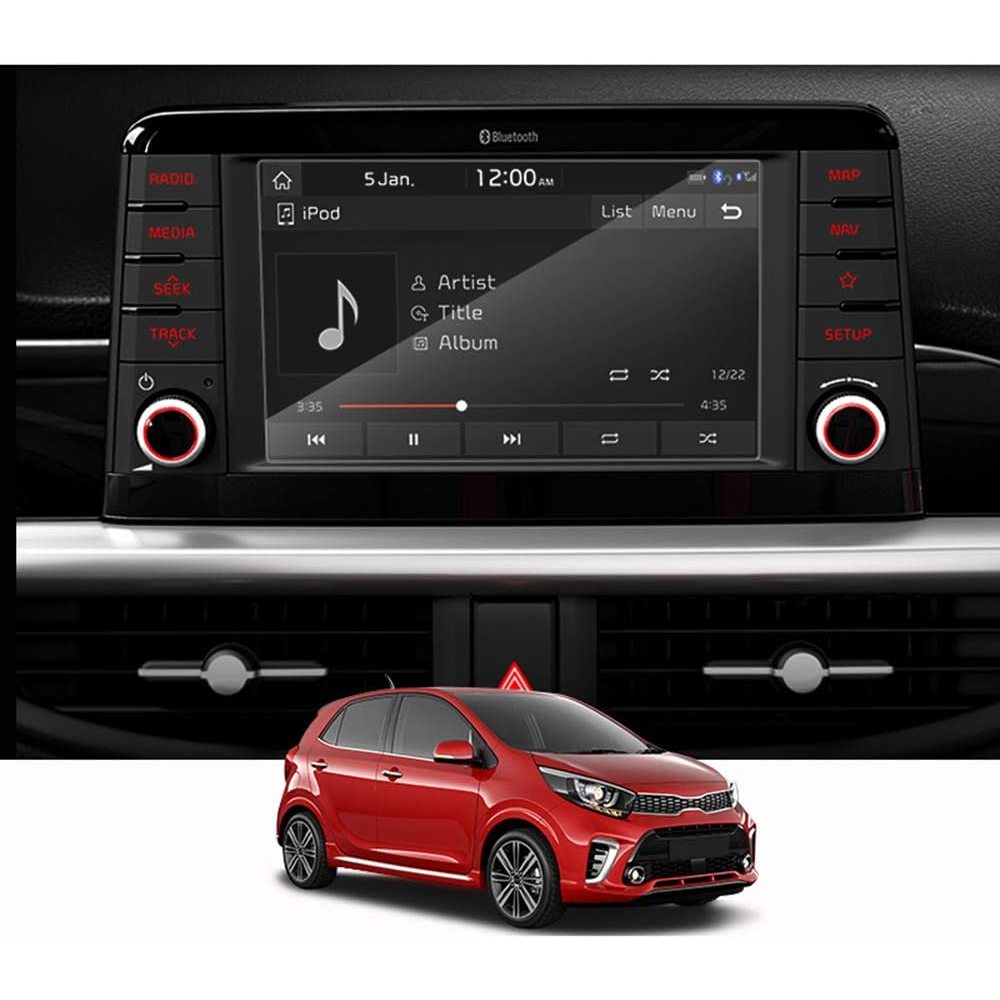 Miếng dán màn hình Kia Morning bản 2022 đến 2023 chống xước chống va đập hiệu quả độ trong suốt cực kì cao cảm ứng mượt