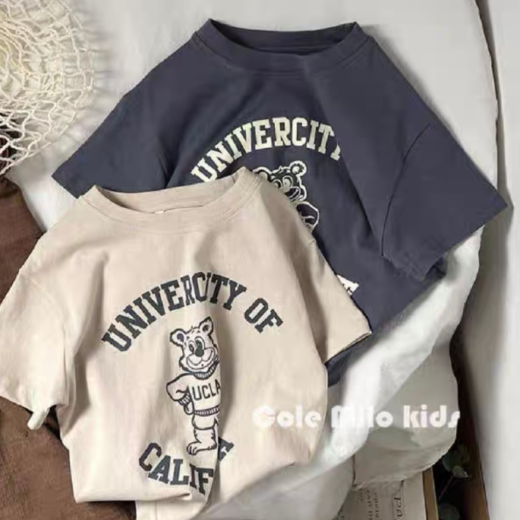 Áo Phông Cộc Tay, Áo Phông Uni Cho Bé Yêu Diện Hè Đi Chơi Đi Học Từ 8kg - 32kg Thời Trang Trẻ Em