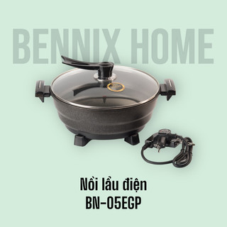 Nồi lẩu điện đa năng Bennix Thái Lan BN-05EGP dung tích 5 lít, bảo hành 24 tháng