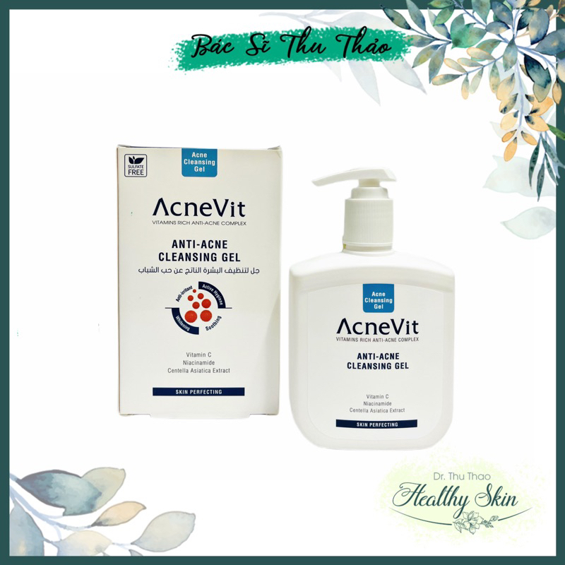 Sữa rửa mặt dành cho da mụn ACNEVIT Anti-Acne Cleansing Gel