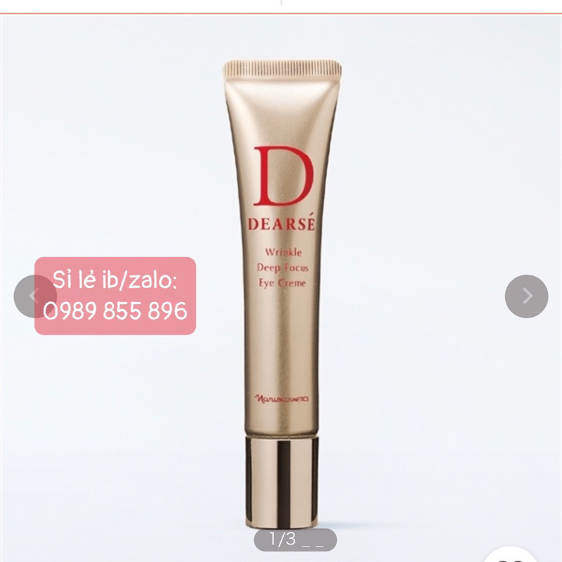 [Mẫu mới] Kem mắt Naris Dearse Wrinkle Deep Focus Eye Cream - Mỹ phẩm Naris Cosmetics Nhật Bản