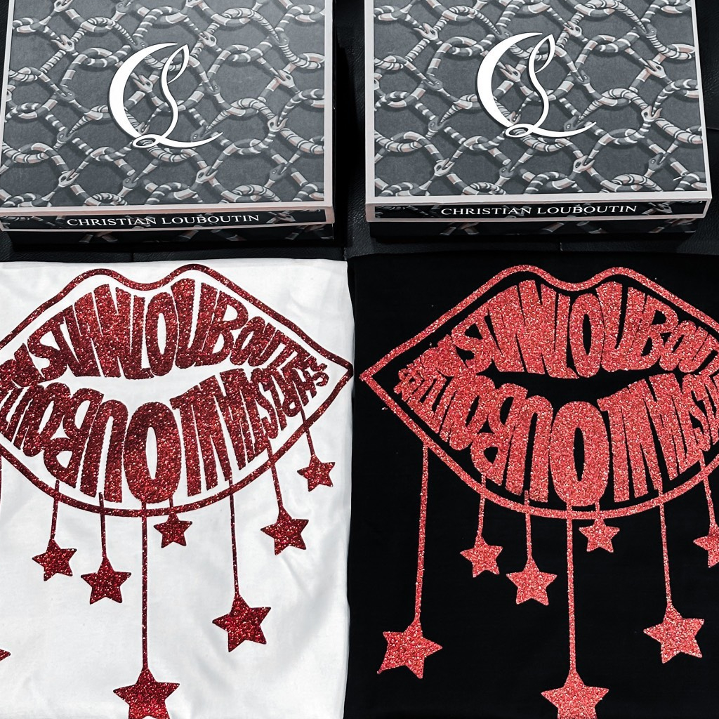 Áo Phông Nam Louboutin Hình Đôi Môi Kim Tuyến Siêu HotTrend 2023  - Áo Thun Nam Nữ Louboutin Chất Liệu Cotton | BigBuy360 - bigbuy360.vn