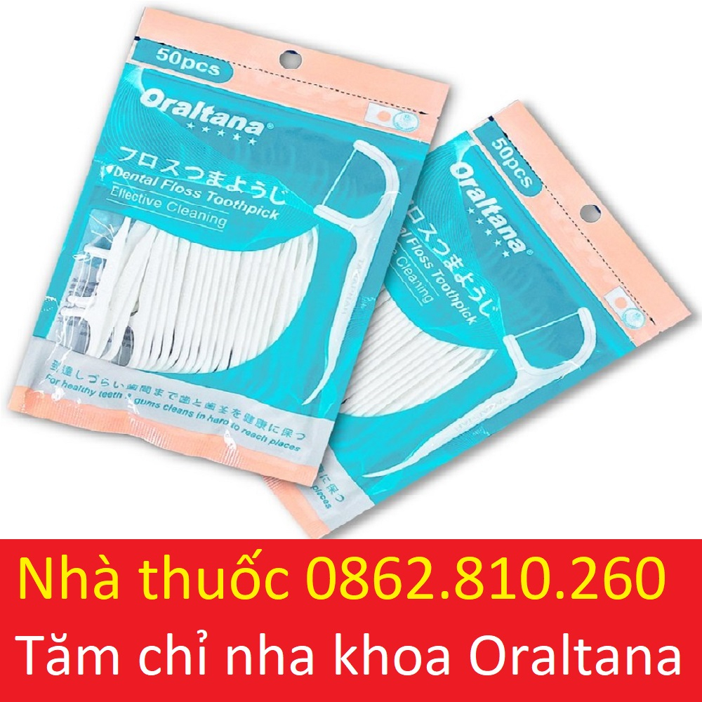 Tăm chỉ nha khoa 5 sao ORALTANA gói 50 chiếc