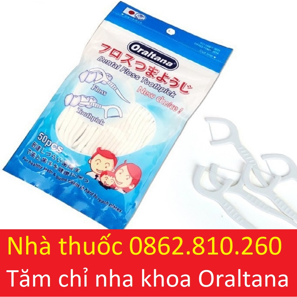 Tăm chỉ nha khoa 5 sao ORALTANA gói 50 chiếc