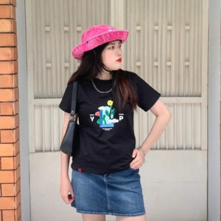 Áo thun Baby Tee nữ form vừa tay ngắn hình hoa "Youth Flowers Door" 250gsm Local Brand | Youth Power