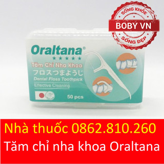 Tăm chỉ nha khoa oraltana hộp 50 cái xuất khẩu xk nhật