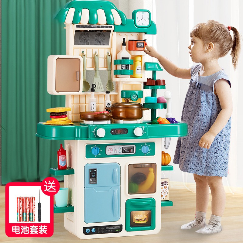 Bộ đồ chơi nhà bếp cỡ lớn 48 chi tiết có vòi phun sương và vòi nước như thật