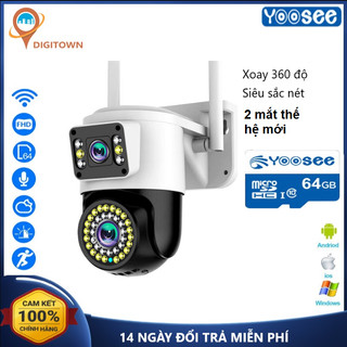 Camera yoosee ptz 2 mắt - chuẩn 5.0mpx siêu nét - mẫu mới nhất 2023