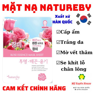 Mặt nạ dưỡng da Hoa Hồng Natureby chính hãng Hàn Quốc