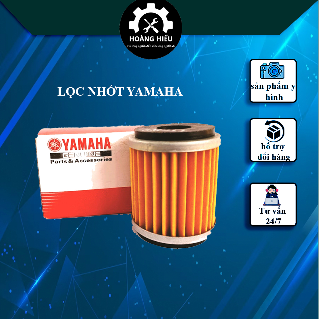 LỌC NHỚT HOÀNG HIẾU chính hãng YAMAHA xuất sứ Malay Giữ dầu nhờn luôn sạch Giữ lại các muội cặn bẩn trong quá trình đốt
