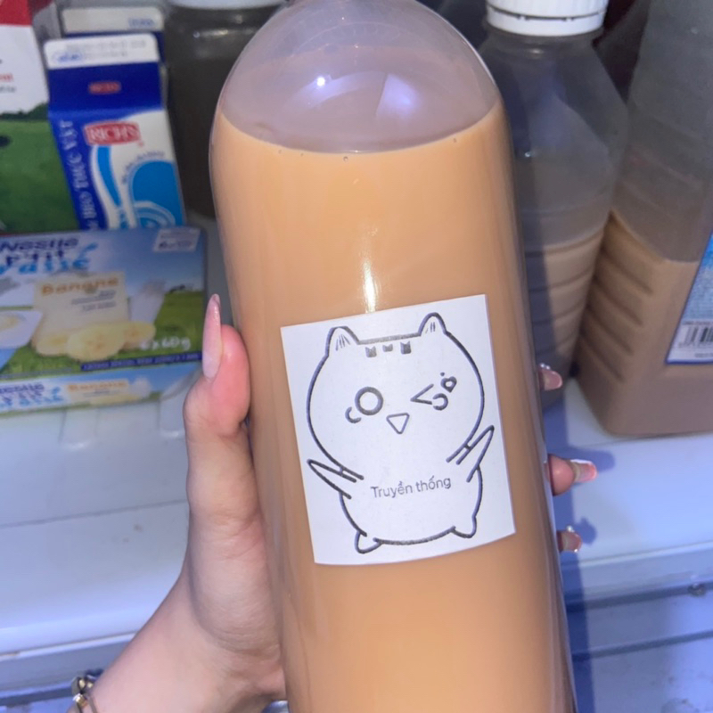 Trà sữa nhà làm chai 1 Lít