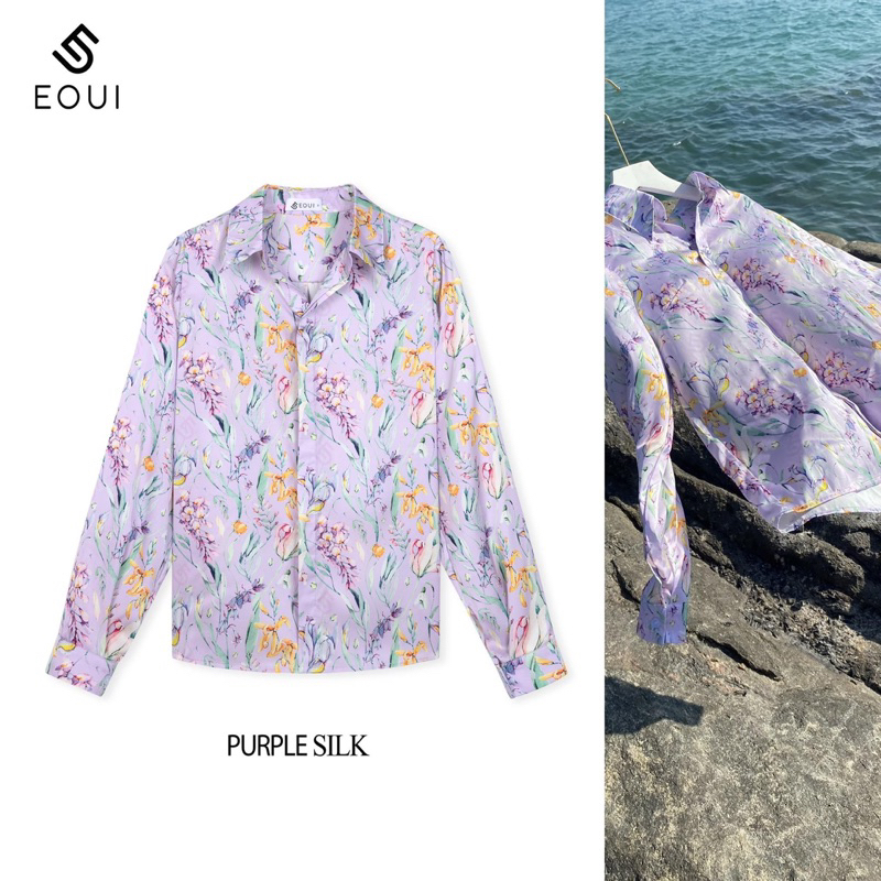 Sơ mi lụa hoa nhiều màu