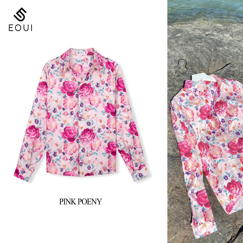 Sơ mi lụa hoa nhiều màu