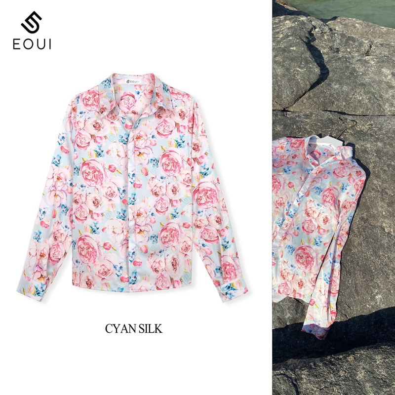 Sơ mi lụa hoa nhiều màu