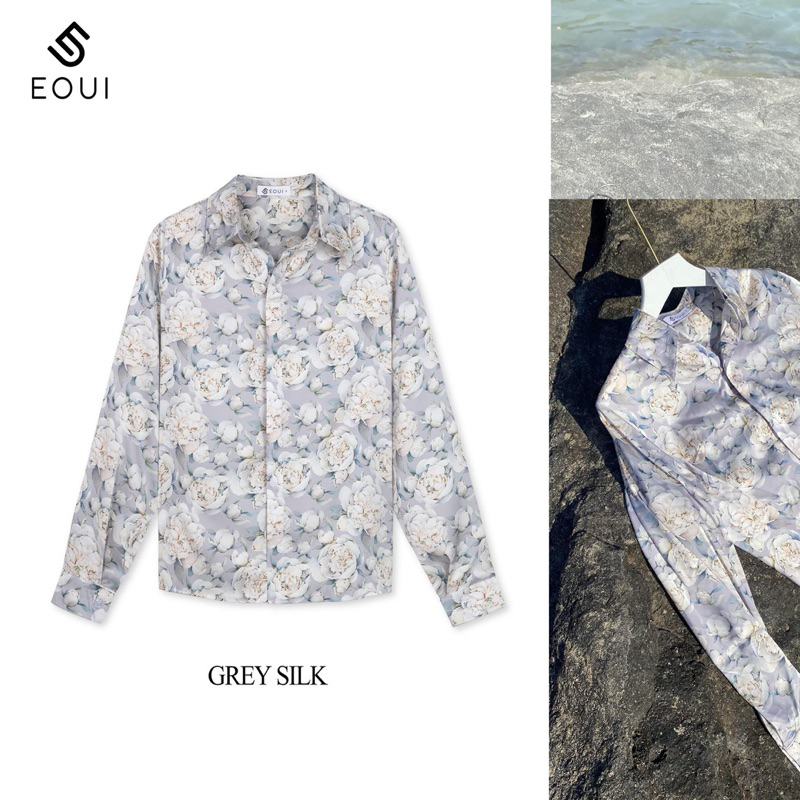 Sơ mi lụa hoa nhiều màu