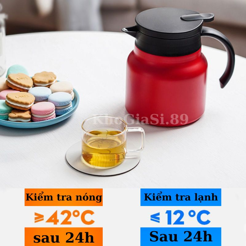 Ấm pha trà, giữ nhiệt có lõi lọc trà. Làm từ inox 316 dung tích 1000ml. Hộp Có Quai Xách Tiện Lợi | BigBuy360 - bigbuy360.vn