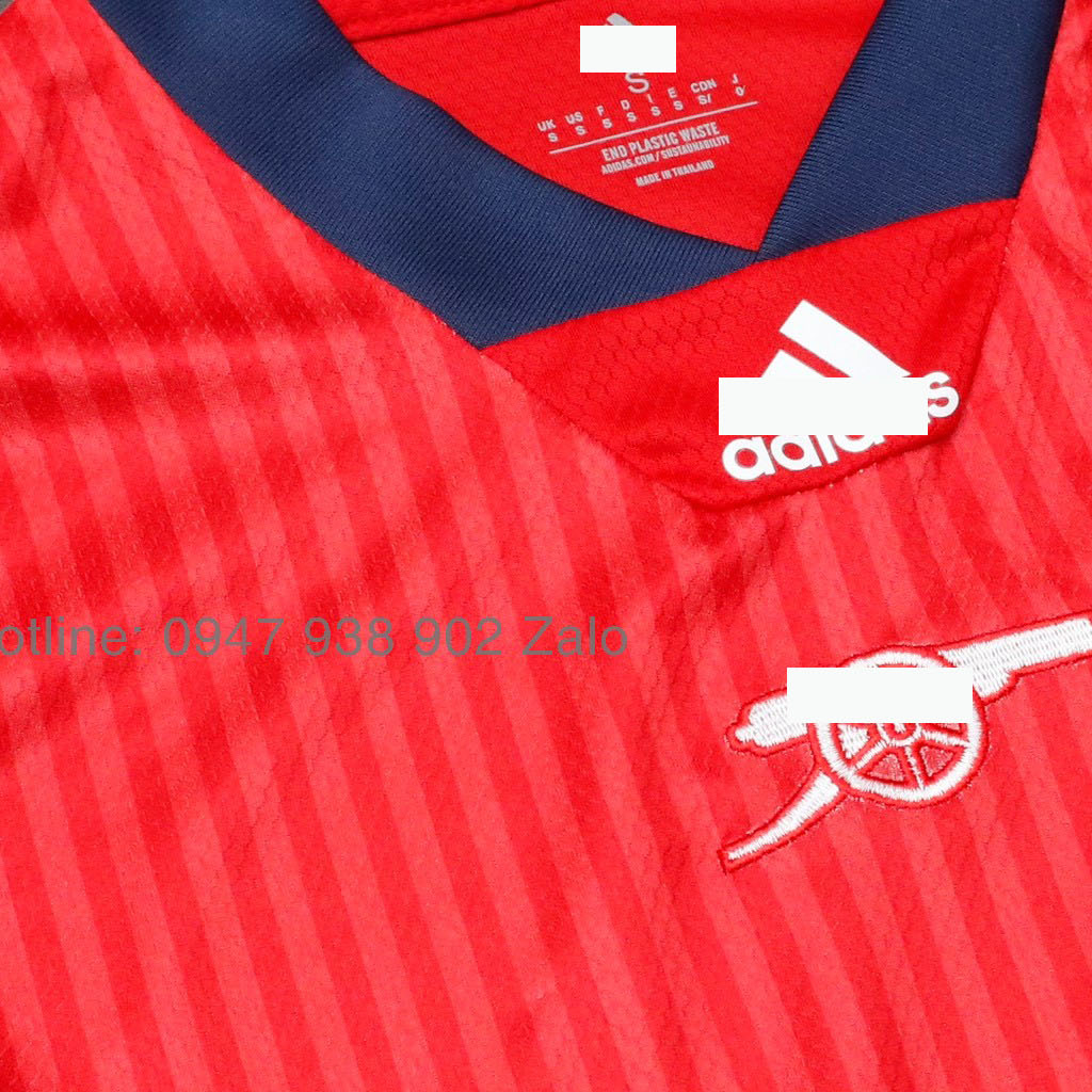 Set bộ thể thao Nam áo bóng đá CLB Ars Retro Vải Thái màu Đỏ siêu HOT phom 43-90kg