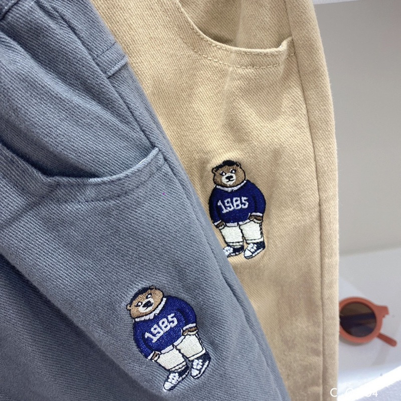 Quần dài cho bé trai EMBES KIDS , Quần dài kaki trẻ em từ 14kg đến 35kg