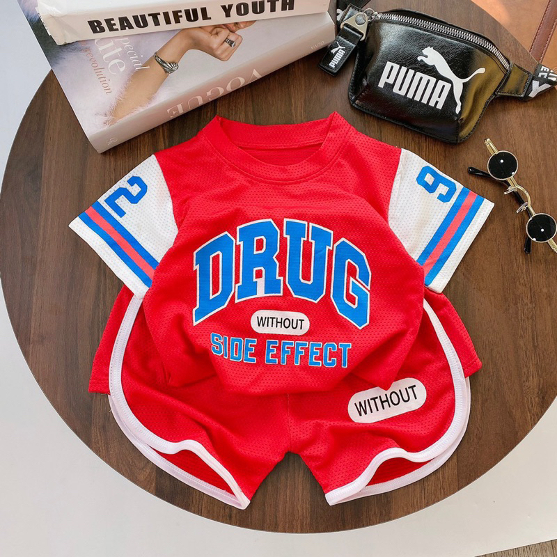 Bộ cộc tay bé trai chất thông hơi mềm mát thoáng khí cho bé 9-18kg