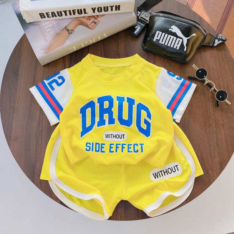 Bộ cộc tay bé trai chất thông hơi mềm mát thoáng khí cho bé 9-18kg