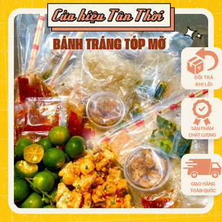 (Độc Quyền) Bánh tráng tóp mỡ phơi sương Sài Gòn phiên bản mới ăn vặt SIÊU NGON