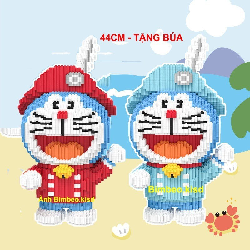 Đồ chơi xếp hình doremon 38cm cho bé đồ chơi trẻ em Doremon lắp ráp Nanoblock