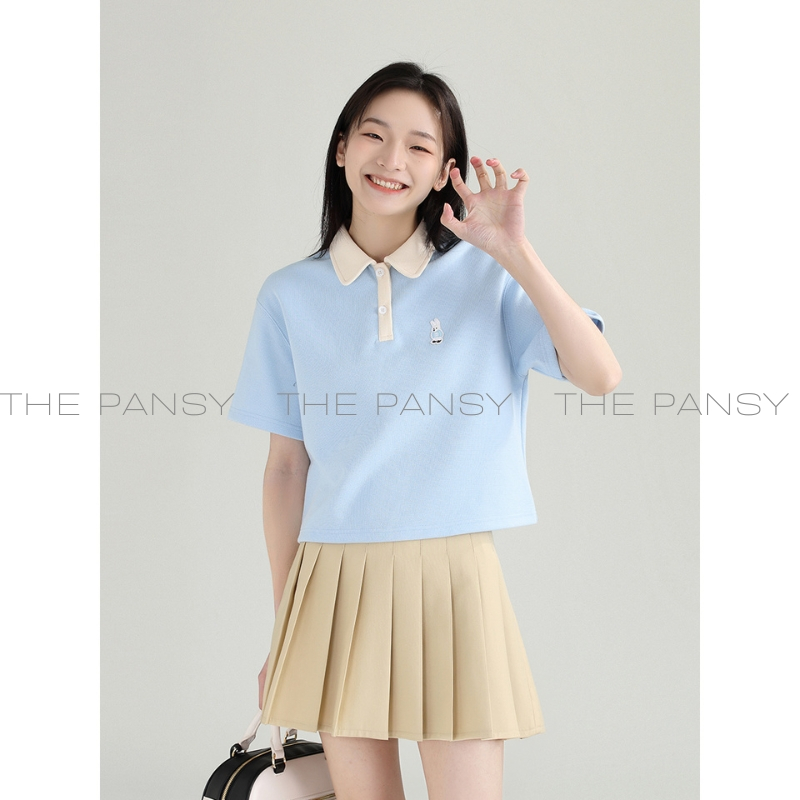 Áo Polo dáng Croptop DESSUU Mã 019
