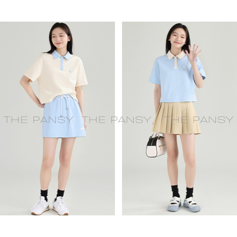 Áo Polo dáng Croptop DESSUU Mã 019