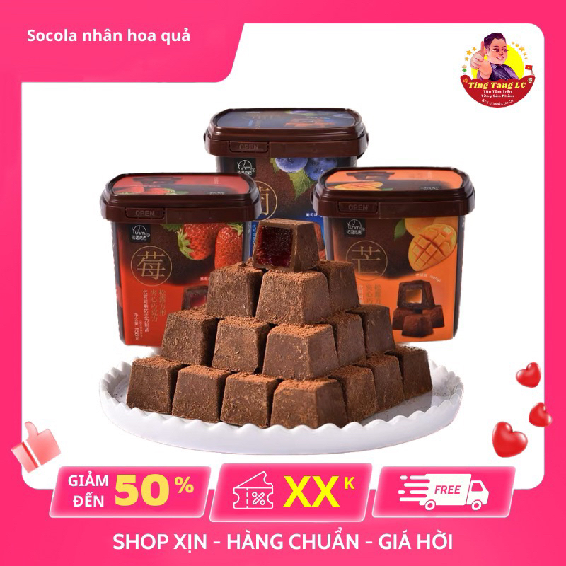 Socola tươi nhân hoa quả, việt quất, dâu, xoài, đã có mặt tại TingTang Shop