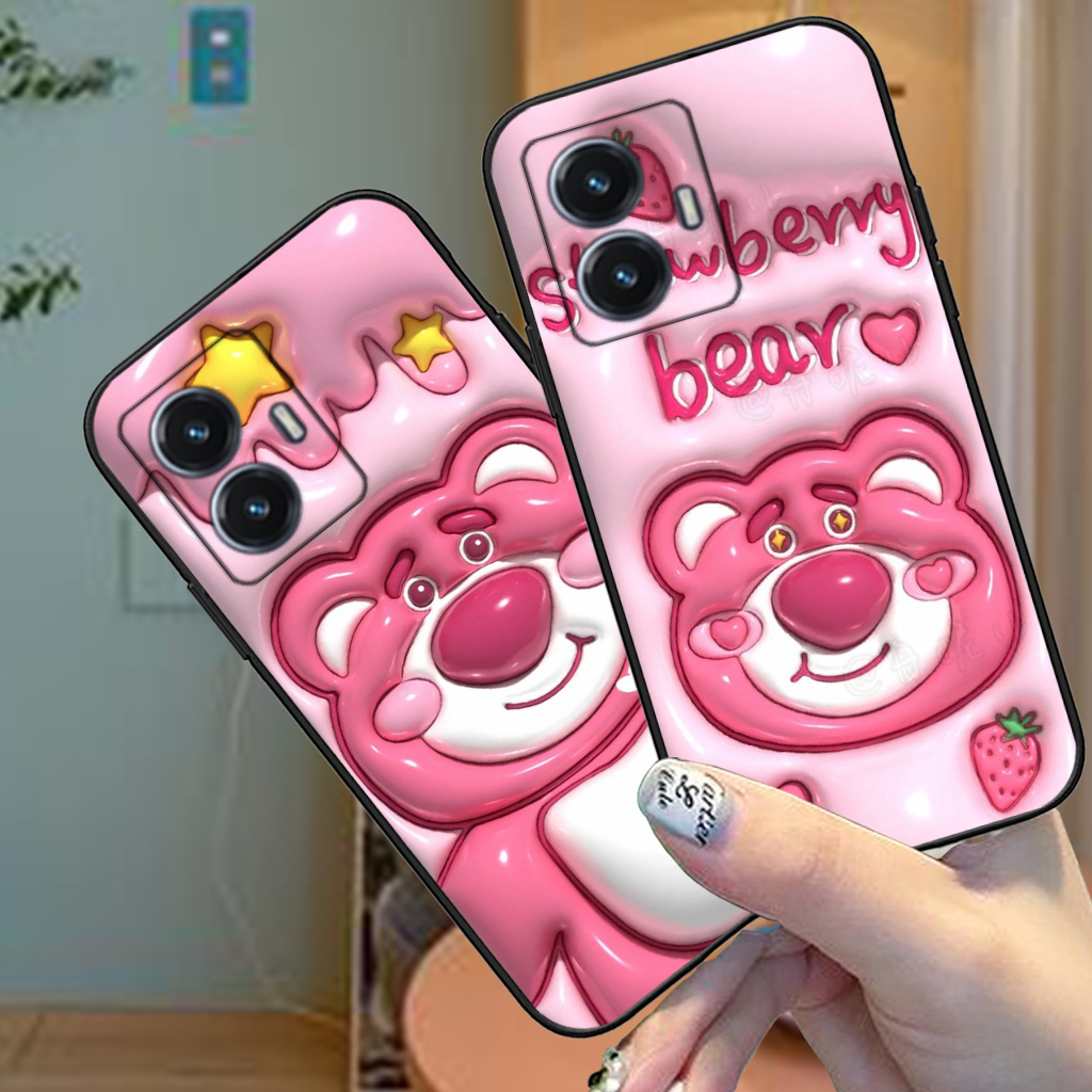 Ốp lưng Vivo Y55 4G / Y55 5G 2022 bộ Gấu Lotso đáng yêu