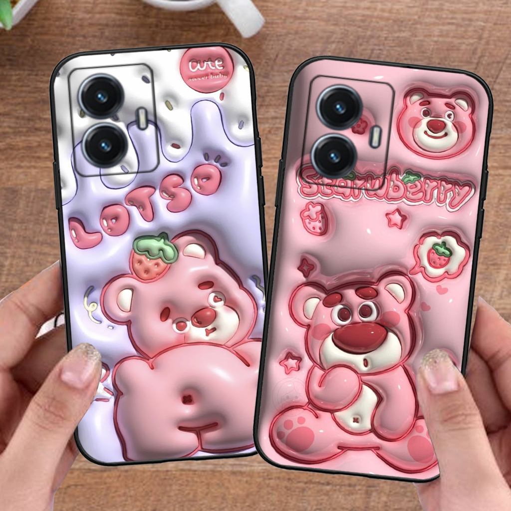 Ốp lưng Vivo Y55 4G / Y55 5G 2022 bộ Gấu Lotso đáng yêu