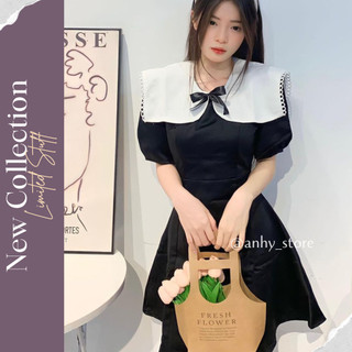 Đầm baby doll trắng vải gấm ren hoa nổi siêu đẹp An Hy Dress, Váy baby doll trắng đáng yêu [Có Bigsize]