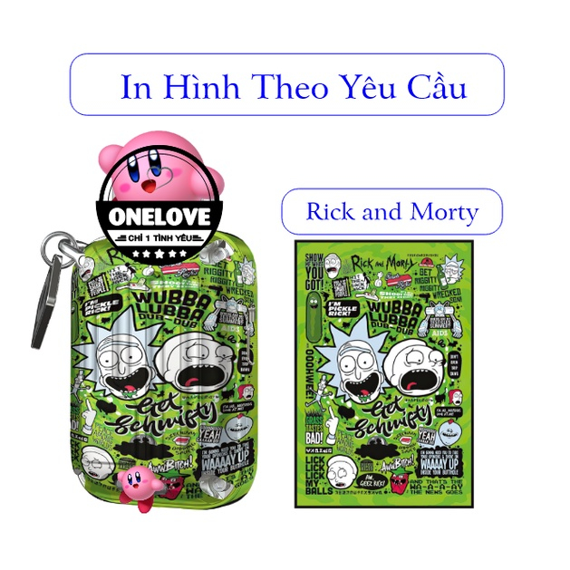 Miếng dán skin in hình theo yêu cầu mẫu Rick and Morty cho Rill X , Xlim V1 V2 , Favo , Feelin , Flexus , Wenax,...