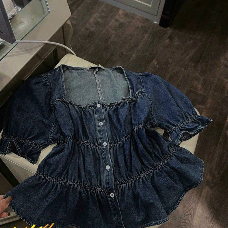 Bigsize Áo jeans nhún 55-95kg