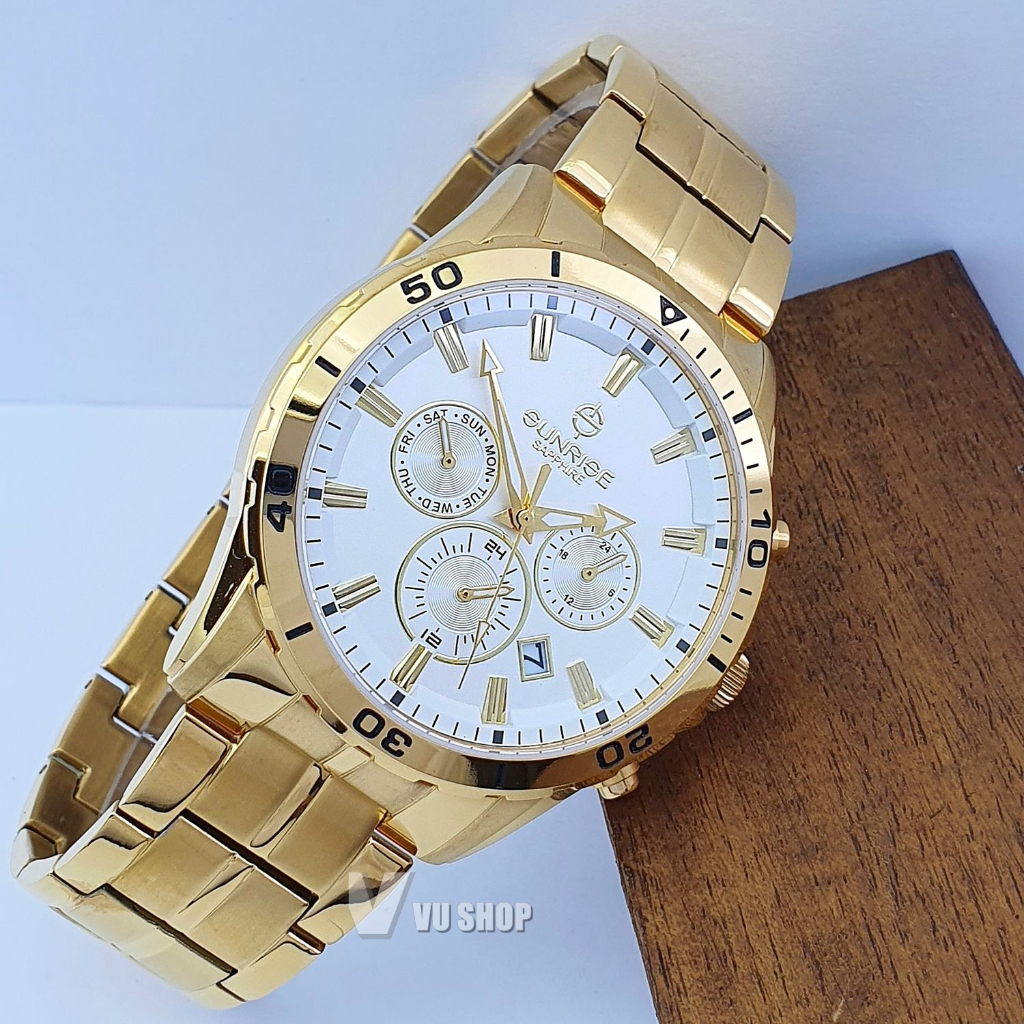 Đồng hồ nam SUNRISE DM760SWA Dual time Chính hãng
