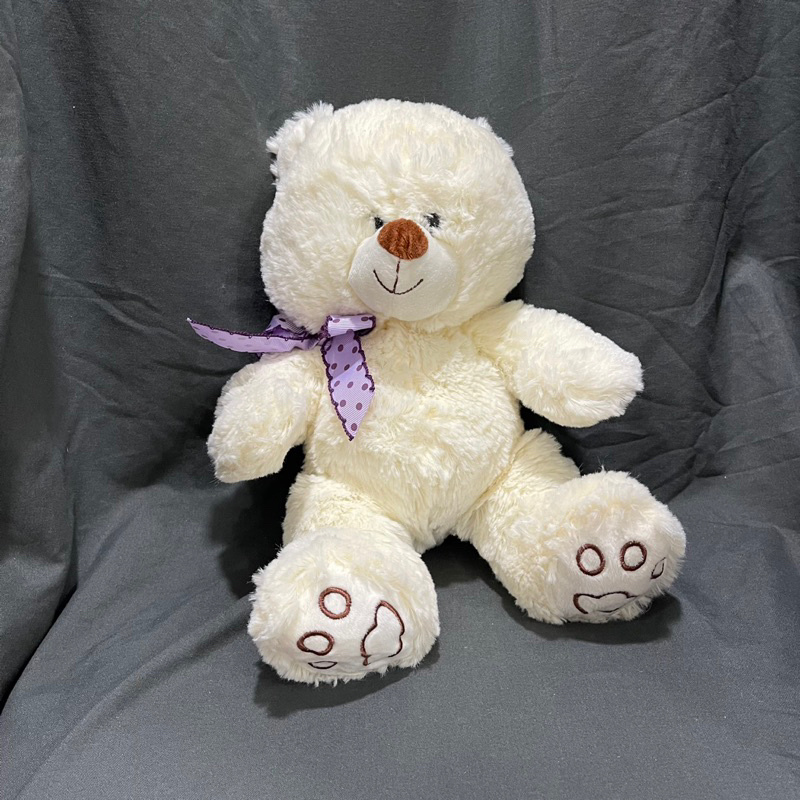 GẤU TRẮNG ĐEO NƠ TÍM 2HAND