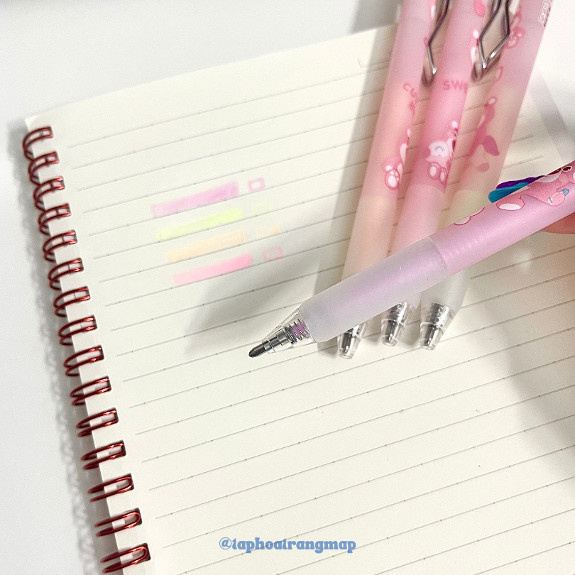 Bút dạ nhiều màu Gấu Dâu Cute Bear ngòi 0.7mm