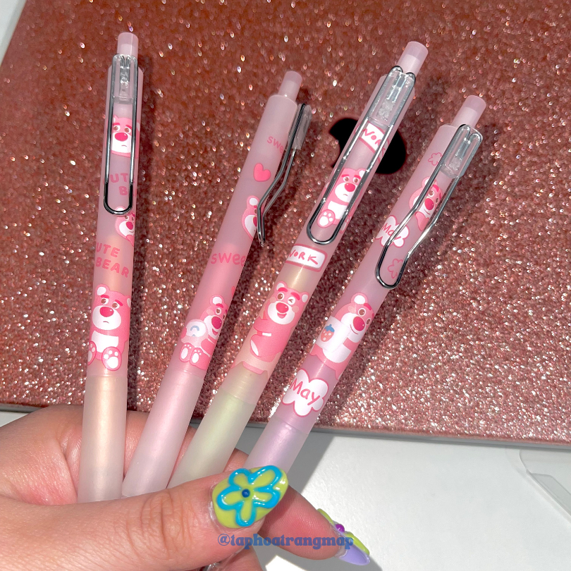 Bút dạ nhiều màu Gấu Dâu Cute Bear ngòi 0.7mm