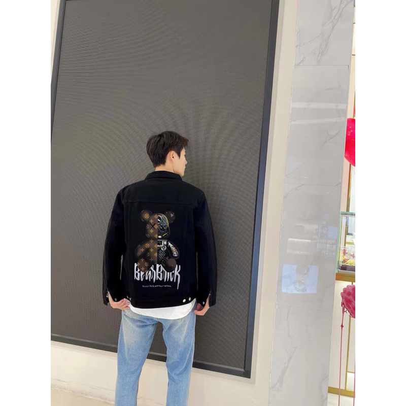 Áo khoác jeans đen Stitchohana nam nữ sumisu shop