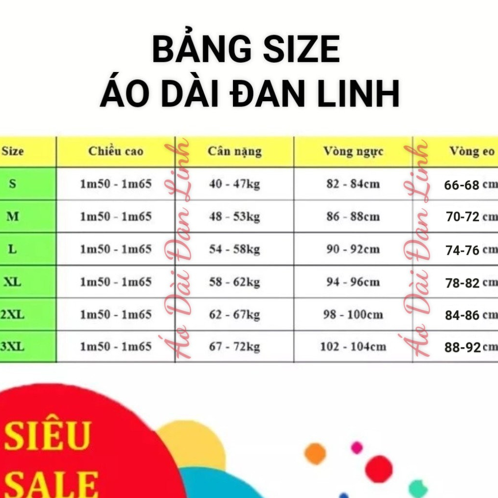 Đủ màu áo dài in 3D Hoạ tiết hoa hồng ngũ sẵc - Áo Dài Đan Linh