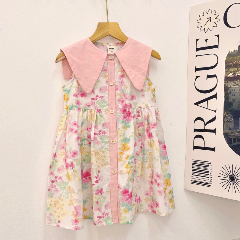 Váy Bé Gái CELINA V23 Đầm Trẻ Em Chất Liệu Thô Cotton Hàn Thiết Kế Kiểu Dáng Xinh Xắn