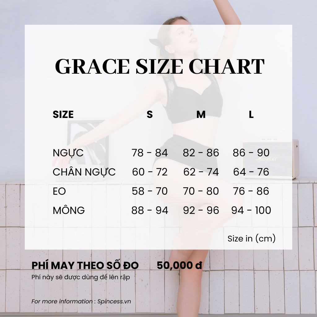 Spincess Đồ Múa Cột Polewear GRACE đen