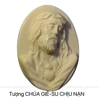 Chúa Giê Su - Tượng công giáo - Mặt dây chuyền xương cho bé và người lớn
